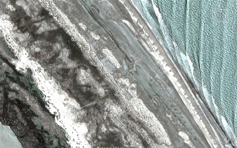 cordones litorales en Punta Rasa